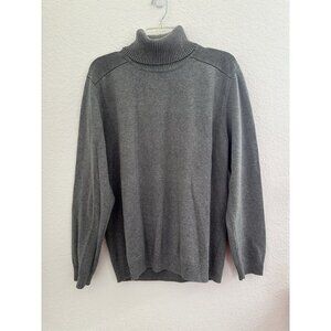 Esprit Womens Cable Knit Sweater Turtle Neck Grey Size XL‎ Basics Minimalist Y2K
